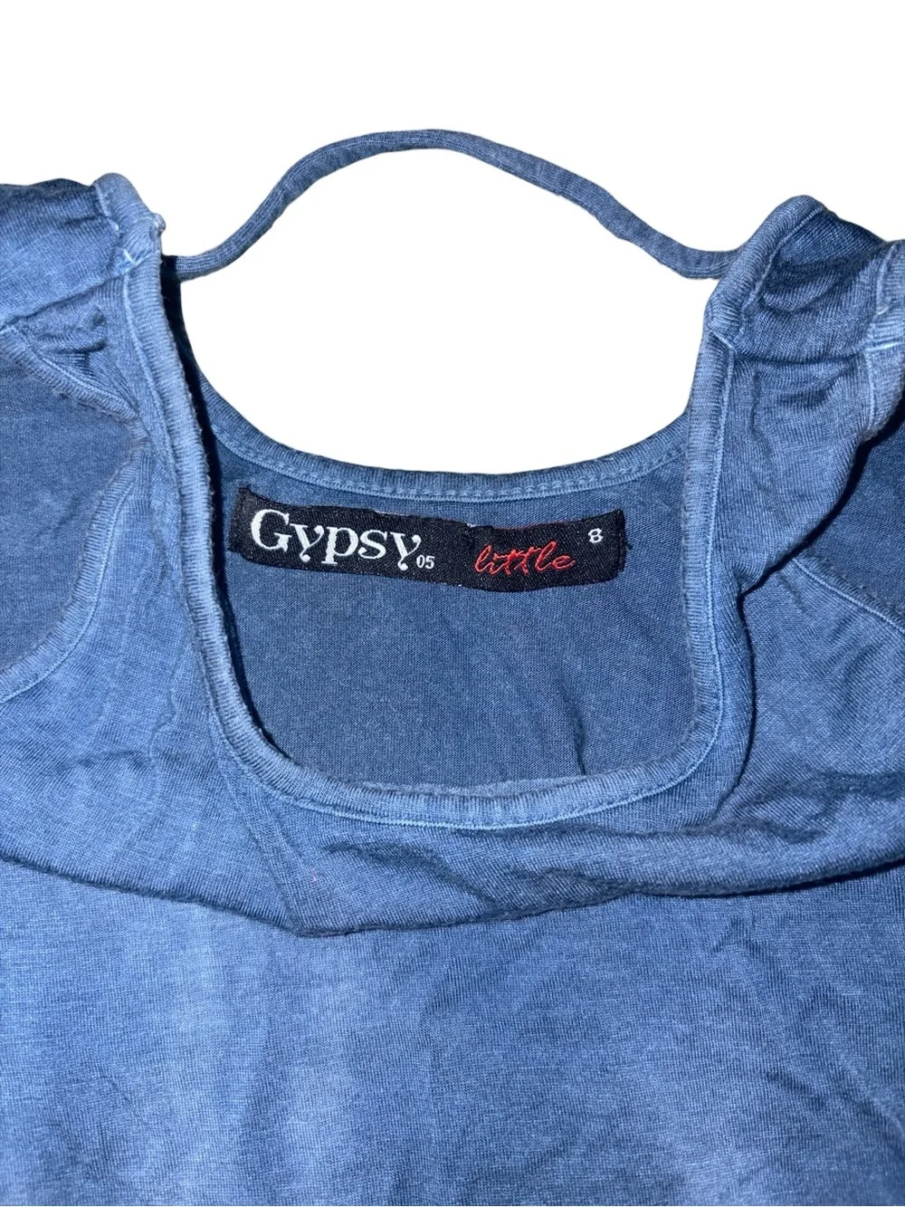 Gypsy 05 Navy and White Tie-Dye Layered Tank Top